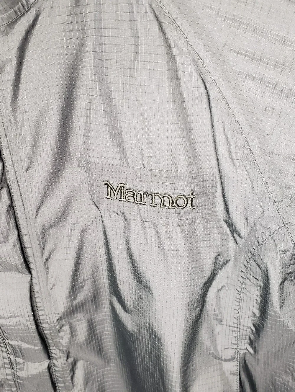 Marmot 3 in 1 Men's Drab Olive Green Hooded Rain Jacket Fleece Pockets Vents L